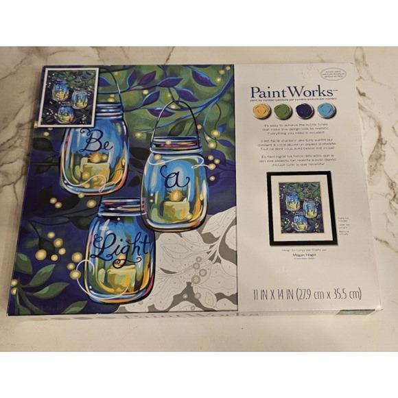 PaintWorks 73-91774 Paint by Number 11x14 BE A LIGHT - Picture 1 of 4